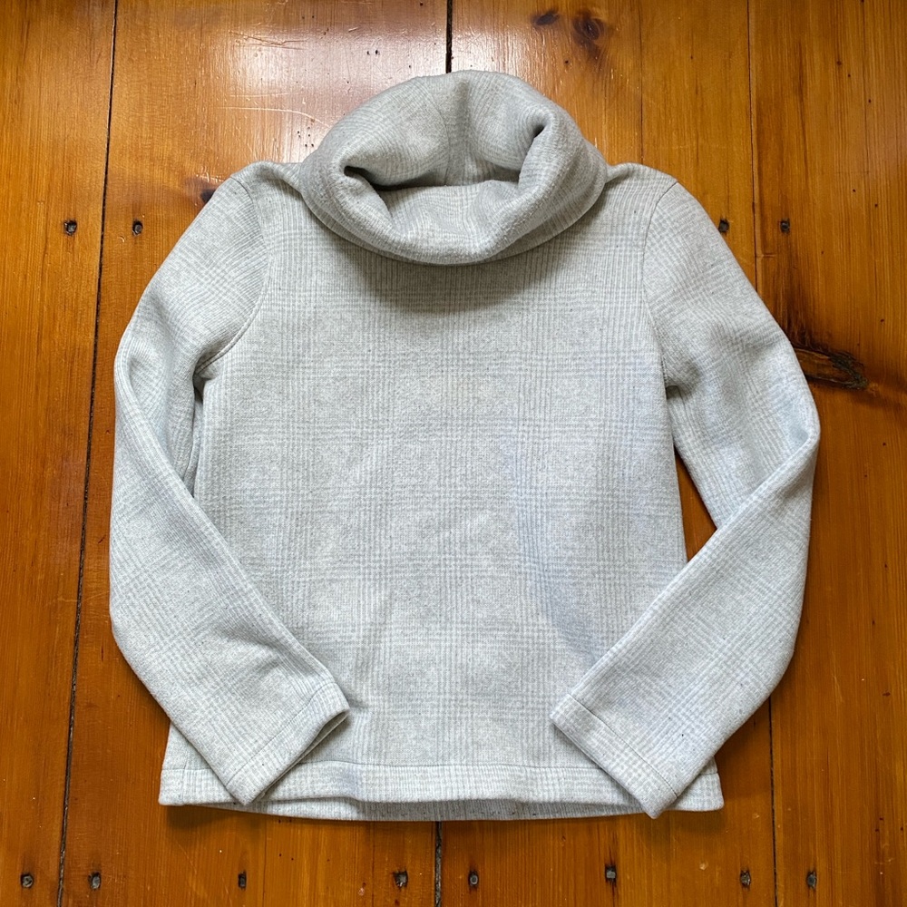 J. Crew Cozy Fleece Cowl Neck Popover